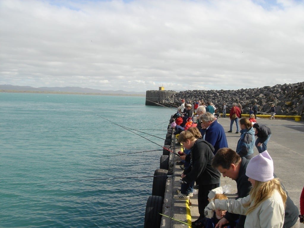 fishing on the pier