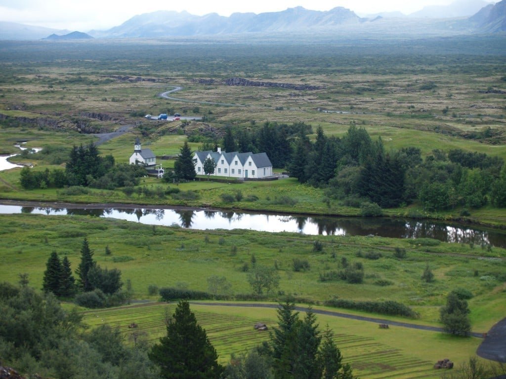 Þingvellir from Hakið summer