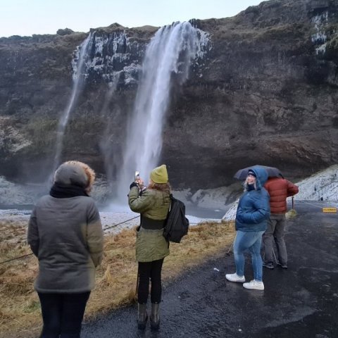 Myndataka við Seljalandsfoss 