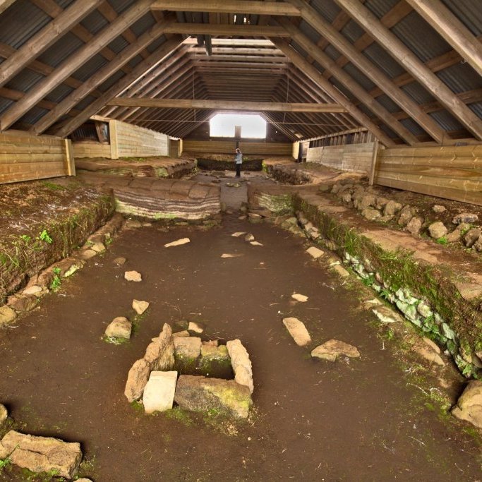 Archaeological site at Stöng. The commonwealth farm is modeled on archaeological remains found at Stöng.