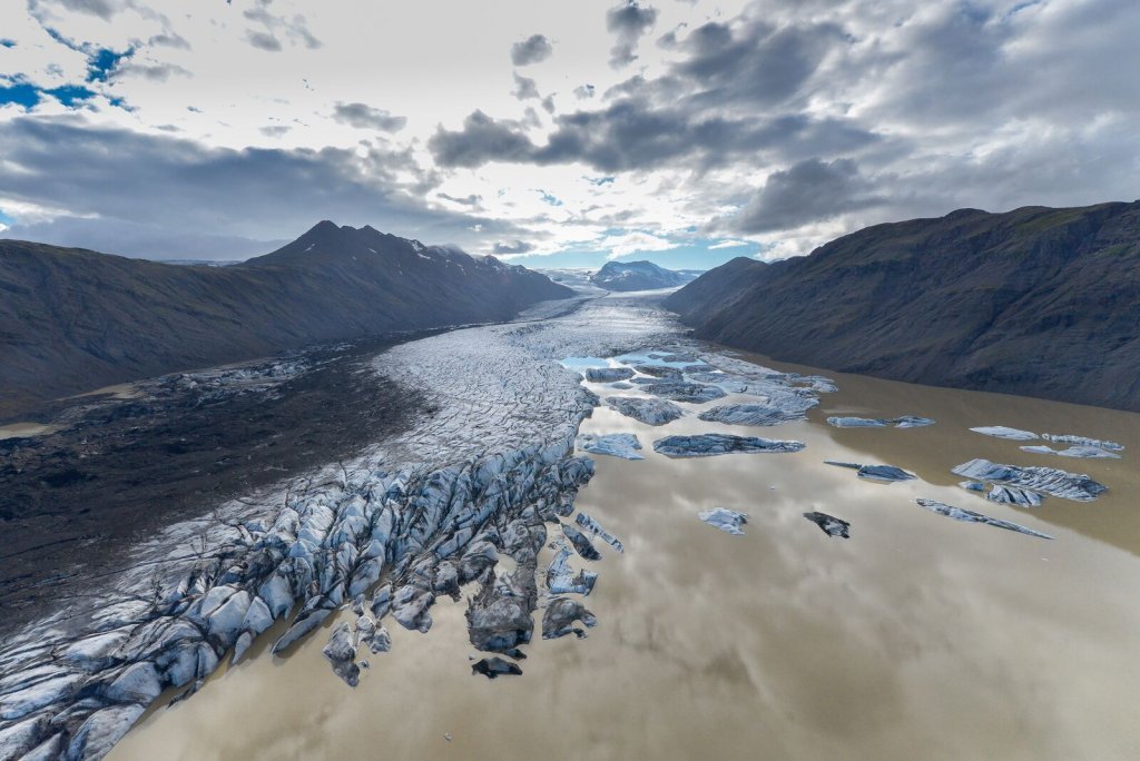 Heinabergsjökull loftmynd