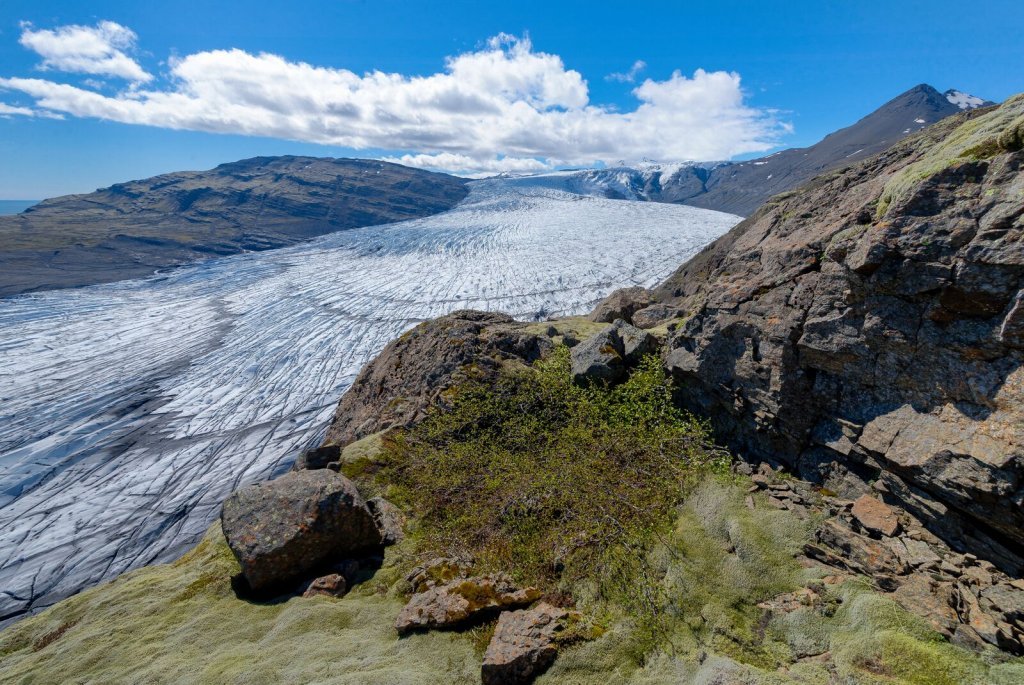 Skálafellsjökull loftmynd