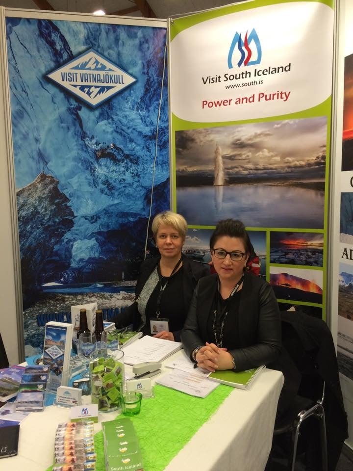 Olga og Dagný tilbúnar í fundi dagsins