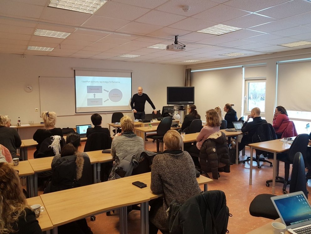 Frá námskeiðinu í Fjölheimum.