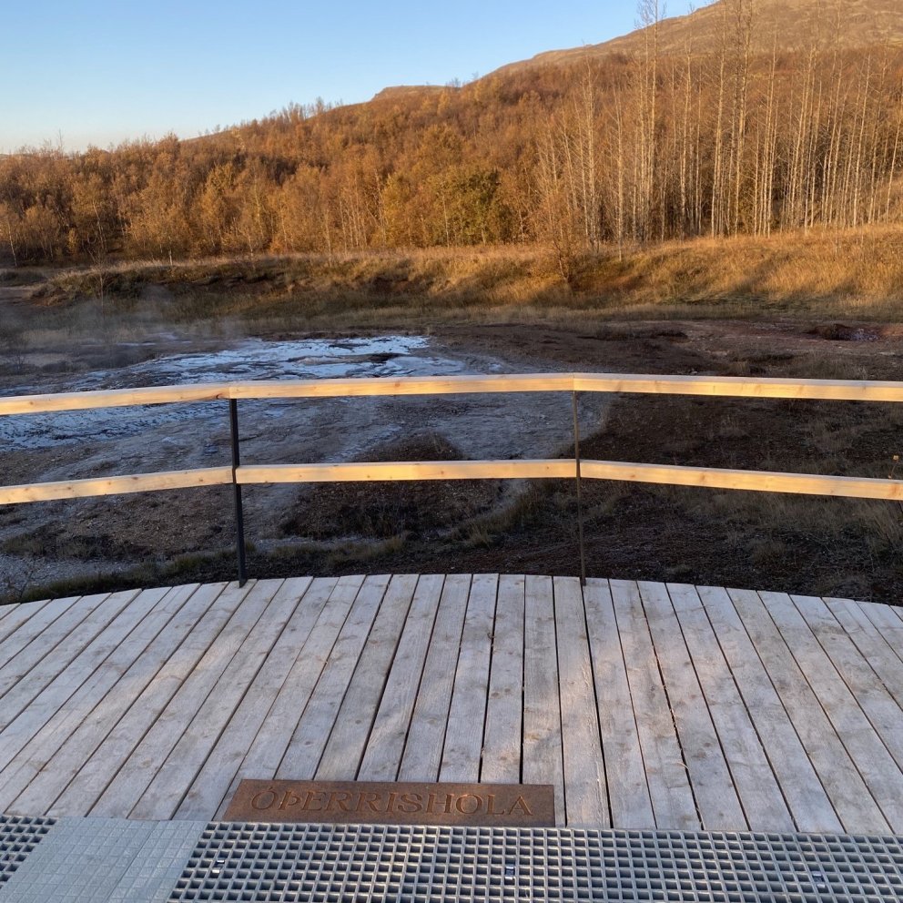 New Walking Path at Geysir Area