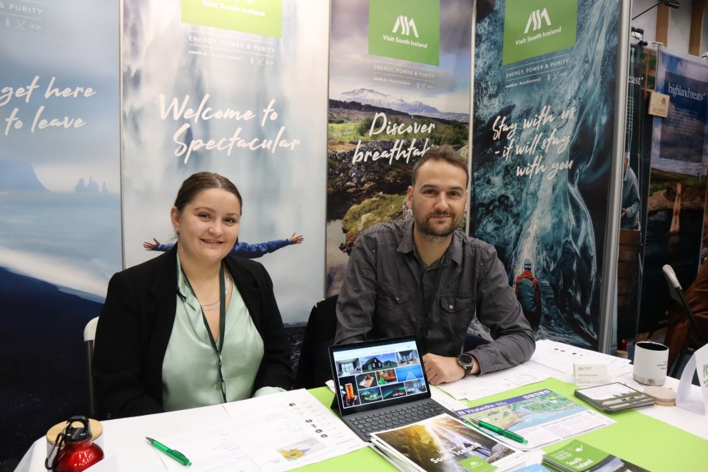 Nejra Mesetovic og Stefán Friðrik Friðriksson verkefnastjórar hjá Markaðsstofu Suðurlands
