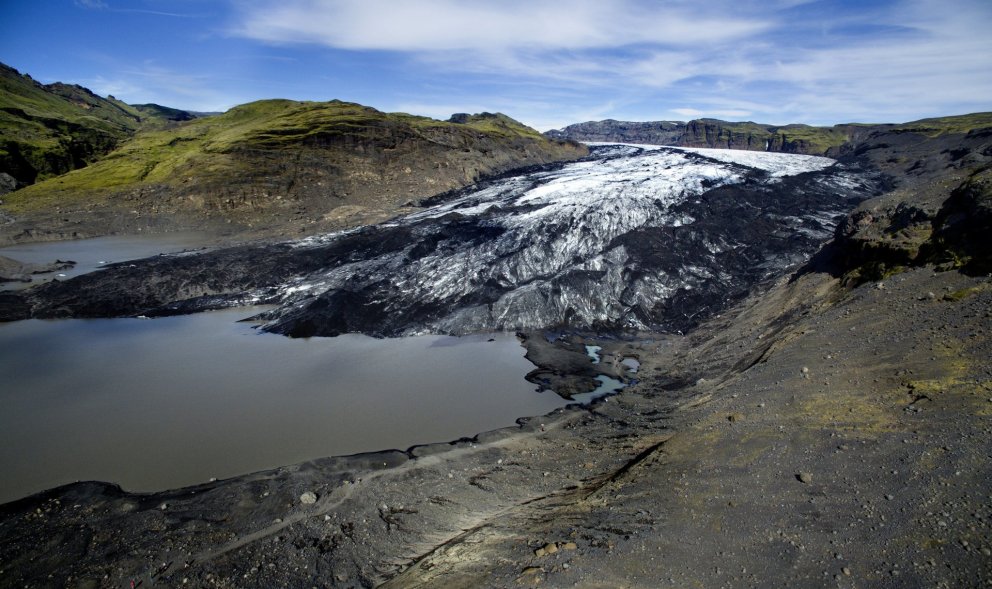 Sólheimajökull og jökullónið.
Mynd: Þórir N Kjartansson