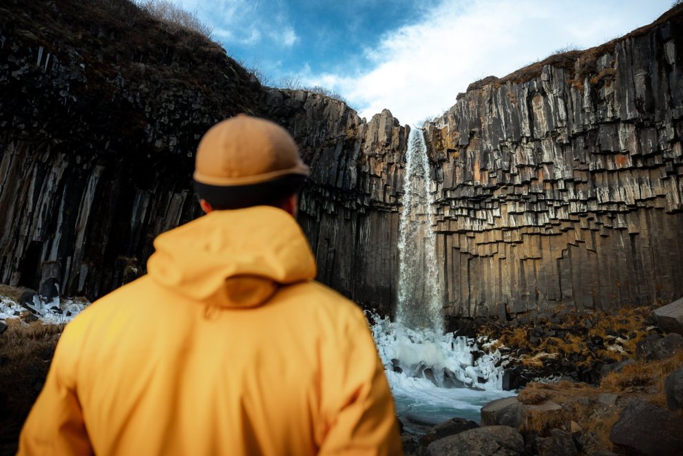 Svartifoss waterfall is located in the Vatnajökull National Park. Credit: Þráinn Kolbeinsson