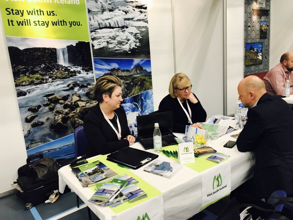 Bás Markaðsstofu Suðurlands á Vestnorden 2017.