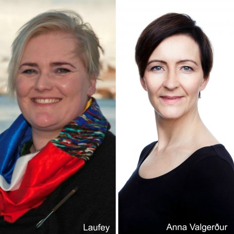 Laufey og Anna Valgerður