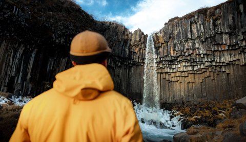 Svartifoss waterfall is located in the Vatnajökull National Park. Credit: Þráinn Kolbeinsson